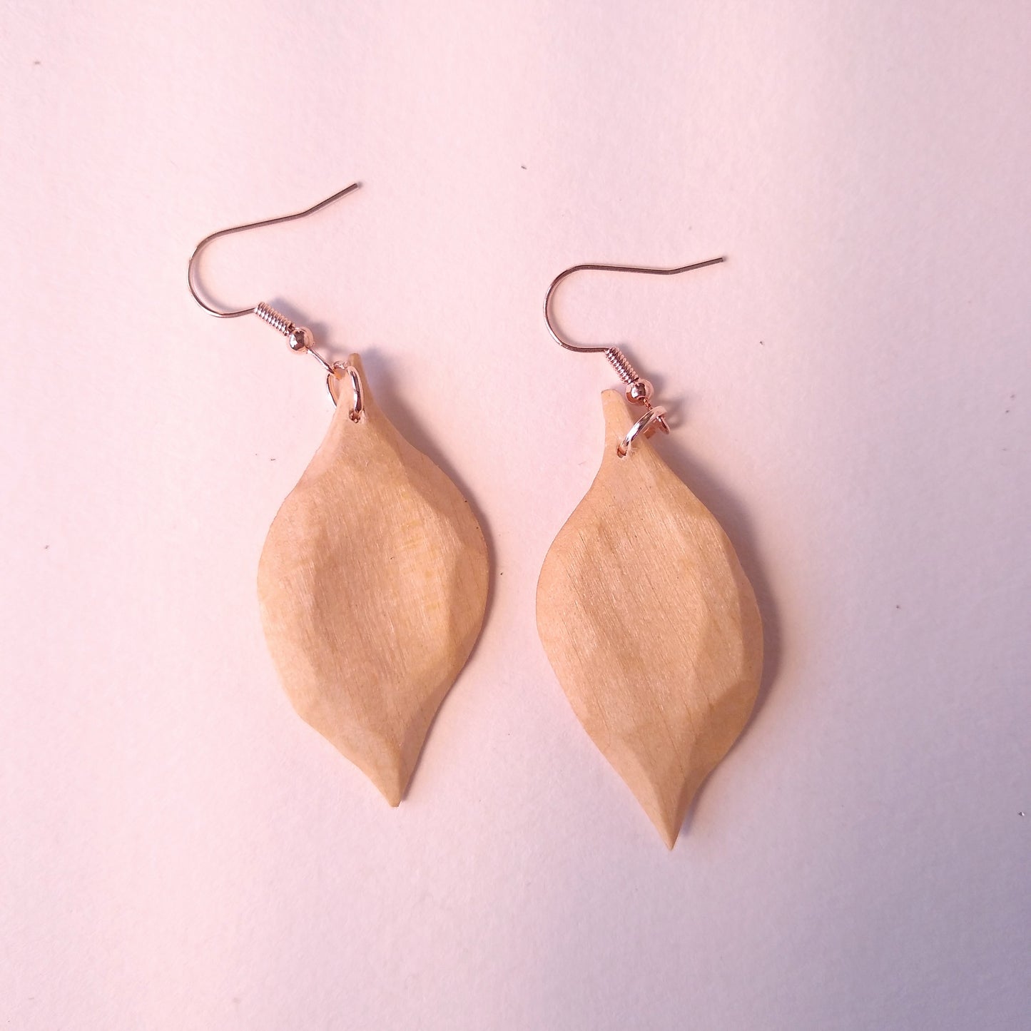 Pin-Cherry Leaf Earrings