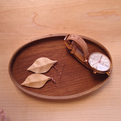 Pin-Cherry Leaf Earrings