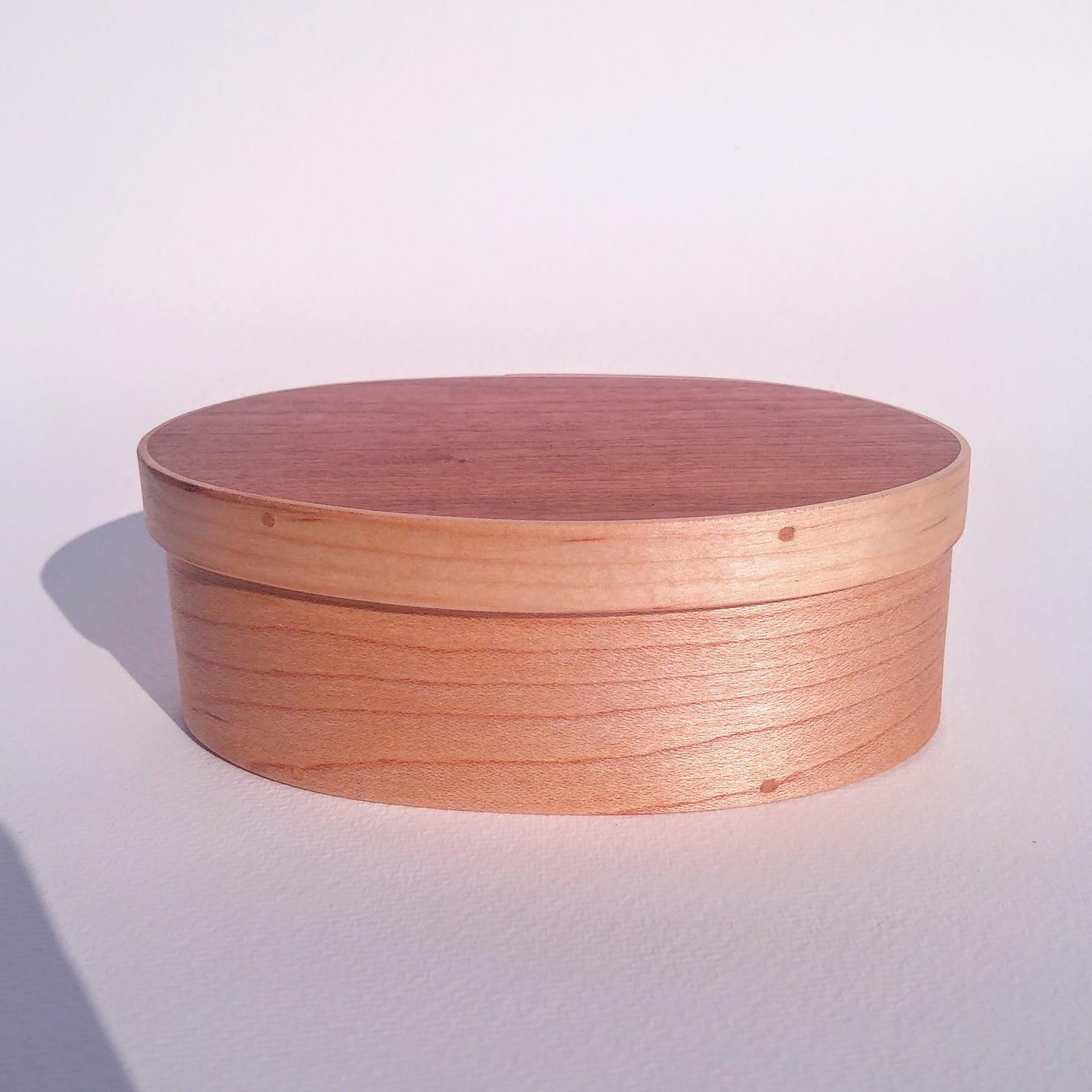 Small Maple and Cherry Shaker Box, Size #1