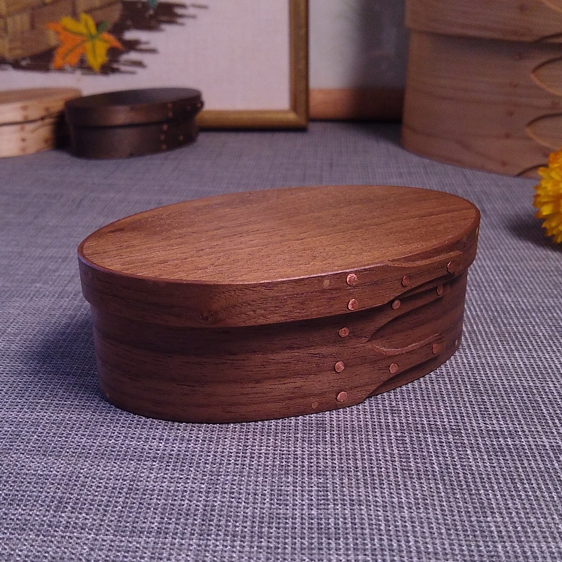 Size #1 Shaker Oval Box - Walnut - Handmade in Toronto – Shop Poems