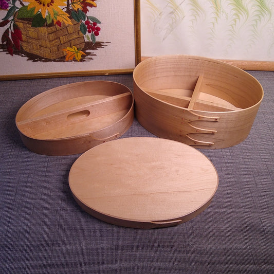 Size #5 Sewing Box with Lift-out Tray and Dividers - Made to Order/Custom - 6 weeks