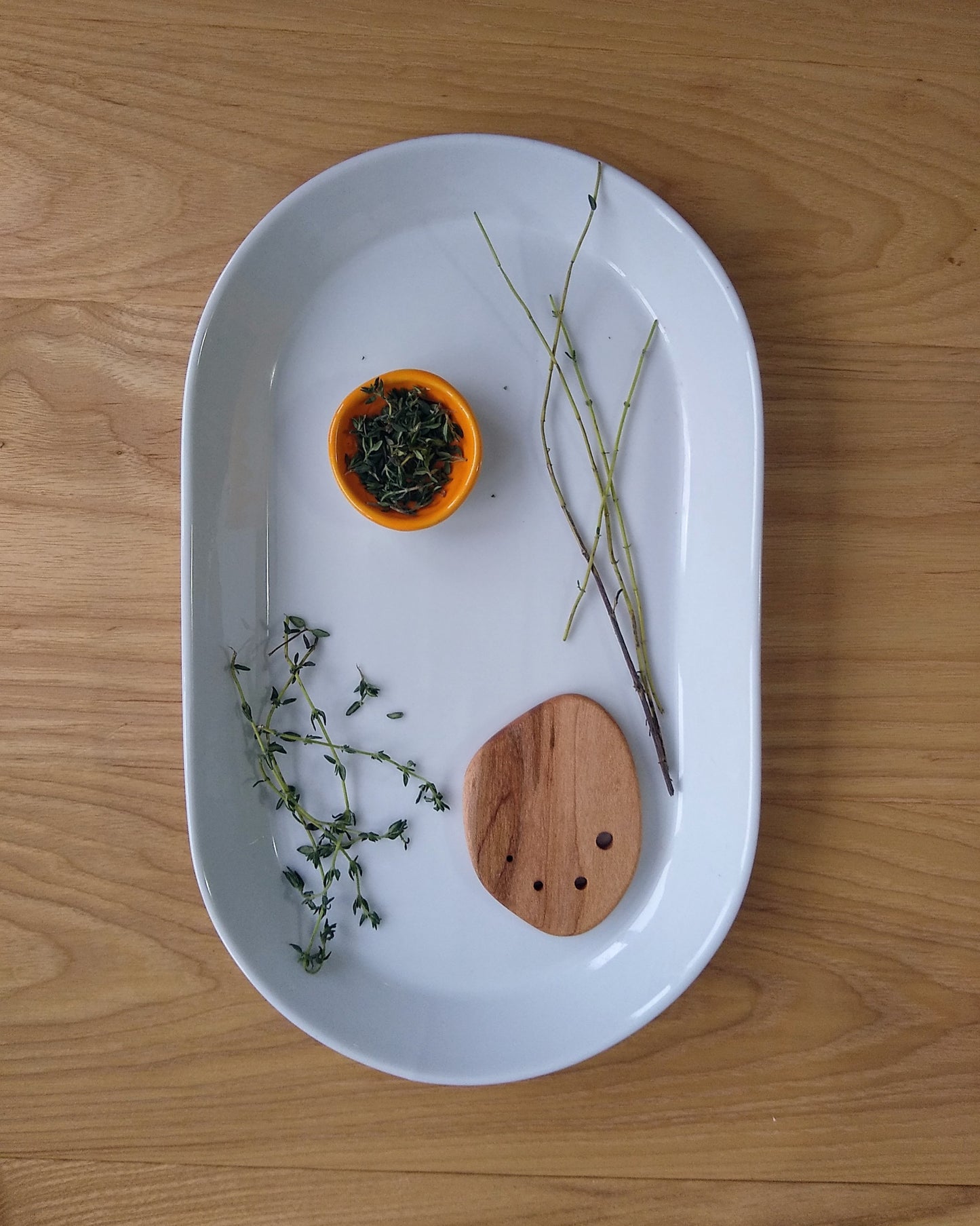 Chunky "Worry Stone" Herb Stripper